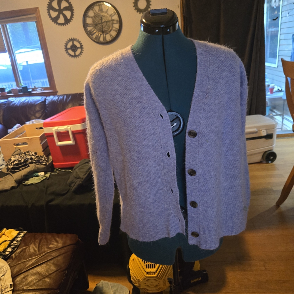 LOFT Womans Lavender Cardigan Sweater